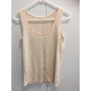 Off-white sequin top from J. Crew, size S